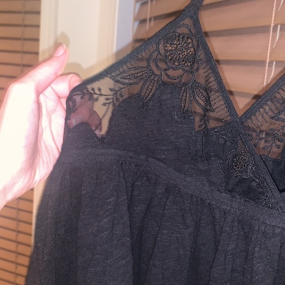 Free People | Sweet Pea Tank Size Small Black - Picture 7 of 8